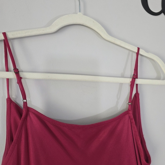 Anthropologie Elyse Satin Cowl Neck Spaguetti Strap Slip Midi Dress Size Small - Picture 8 of 13